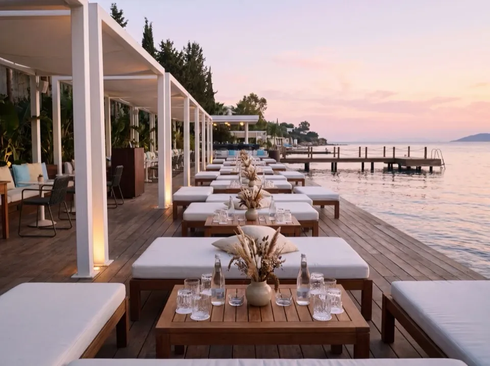 Beach clubs de Türkbükü, lieu d'événement corporate à Bodrum