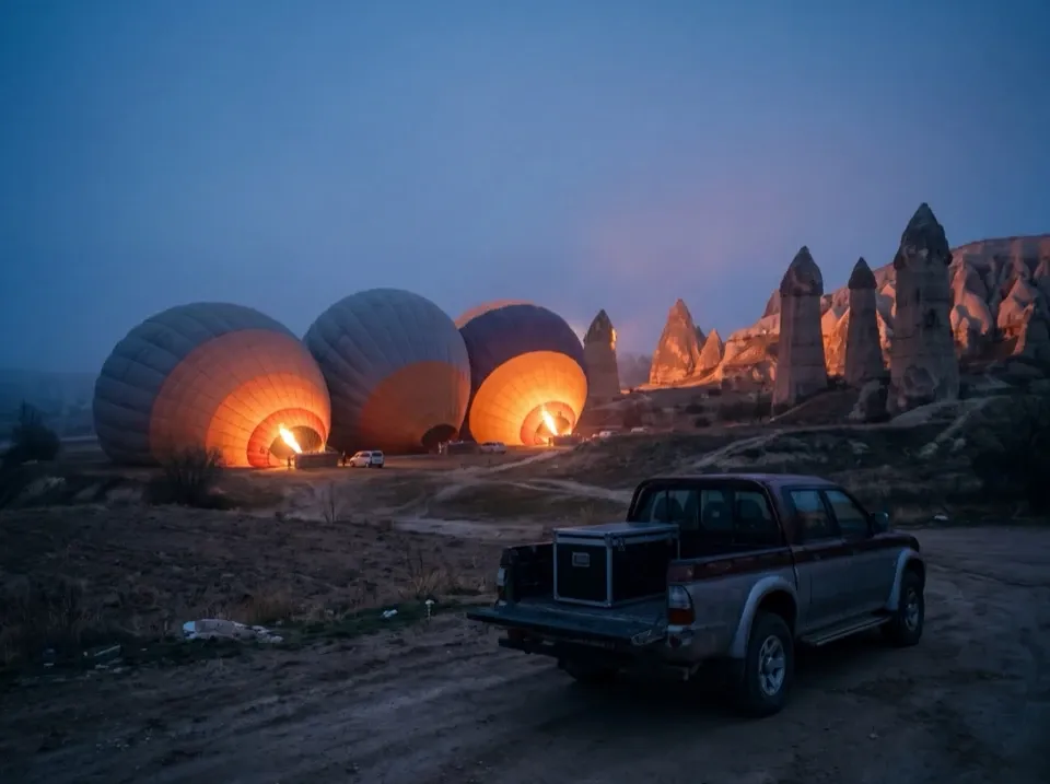 Zones de décollage de montgolfières, lieu d'événement corporate à Cappadocia